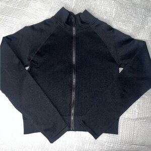 Fabletics Black Zip-Up Jacket